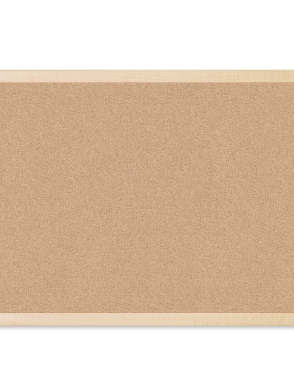 U Brands 17 x 23 in. Cork Bulletin Board, Natural Maple Wood-Style Frame
